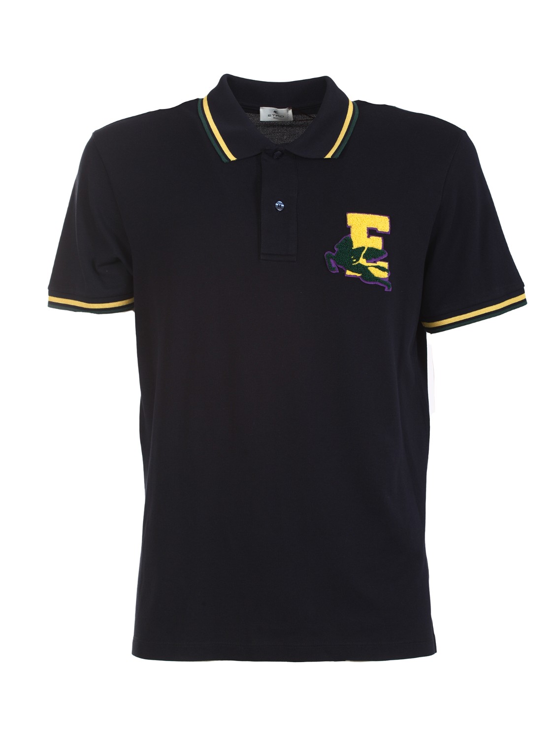 shop ETRO Saldi Polo: Etro polo in jersey di cotone.
Colletto con profili a contrasto.
Regular fit.
Maniche corte.
Logo Etro più Pegaso.
Composizione: 100% cotone.
Made in Italy.. 1Y700 9198-0200 number 2061045